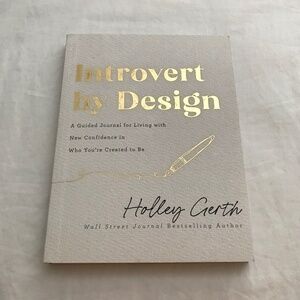 📚3/$35 Introvert By Design Journal Paperback Book by Holley Gerth